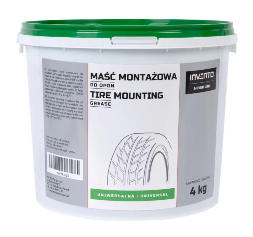 Invento asennustahna 4kg vihreä universaalinen