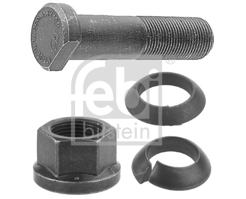 pyörän pultti etuosa/takaosa M20x1,5 x77/86mm (kierteen pituus 39mm, Fosfaadi muundamisega päällystetty / teräs, sarja.; pesuriga) sopii: MERCEDES ATEGO, ATEGO 2, LK/LN2, O 301, O 402, OF, T2/L 01.72-