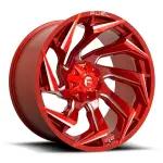 alumiinivanne Fuel D754 Reaction Candy Red Milled 9x20" 6x139.7 ET1 keskireikä 106