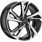 alumiinivanne MSW 60 Gloss Black Full Polished 7.5x17" 5x112 ET46 keskireikä 57.1