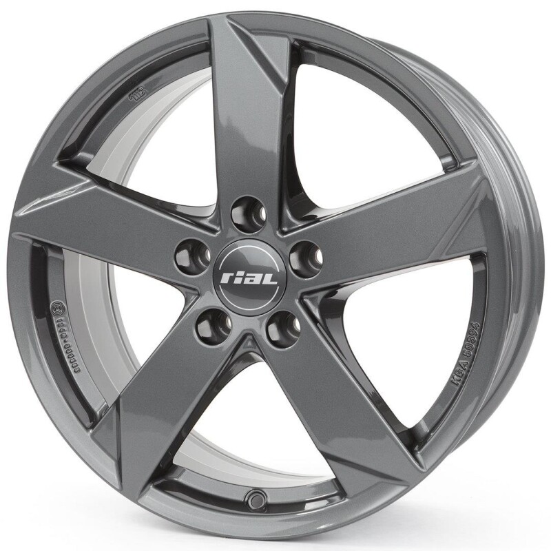 alumiinivanne Rial Kodiak Graphite 6.5x16" 5x108 ET50 keskireikä 63.4