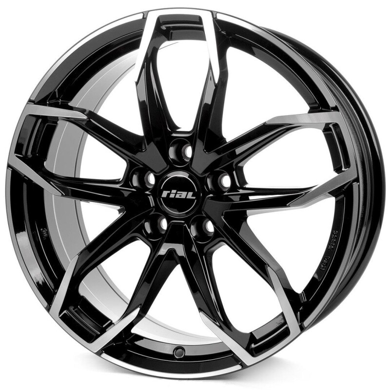 alumiinivanne Rial Lucca diamond-black frontpolished 7.5x17" 5x114.3 ET45 keskireikä 70.1