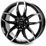alumiinivanne Rial Lucca diamond-black frontpolished 7.5x17" 5x114.3 ET45 keskireikä 70.1