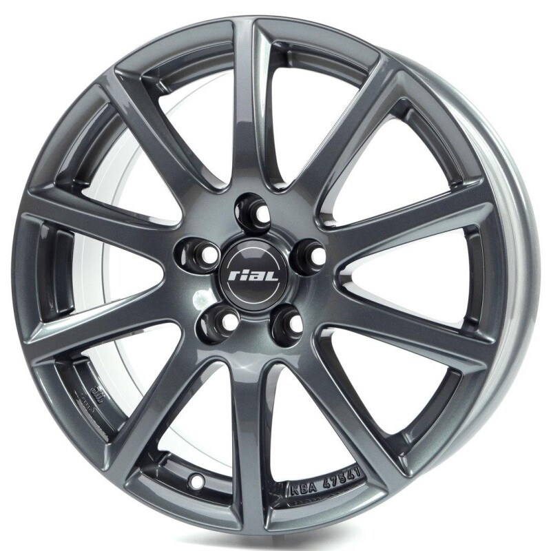 alumiinivanne Rial Milano titanium 6.5x16" 5x114.3 ET38 keskireikä 70.1