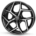 alumiinivanne Rial Salento diamond-black frontpolished 8x18" 5x108 ET45 keskireikä 70.1