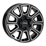 alumiinivanne Rial Transporter 2 diamond-black frontpolished 7x17" 6x130 ET50 keskireikä 84.1