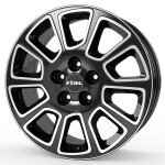 alumiinivanne Rial Transporter 2 diamond-black frontpolished 7x17" 5x118 ET68 keskireikä 71.1