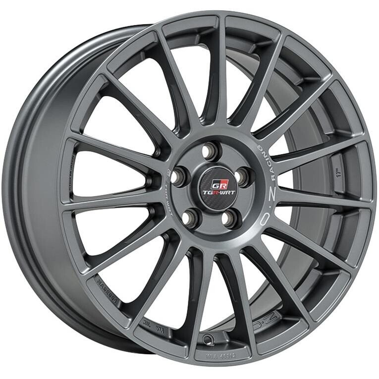 alumiinivanne OZ Racing Superturismo TGR-WRT Matt Graphite + Silver Lettering 7x17" 4x100 ET42 keskireikä 68