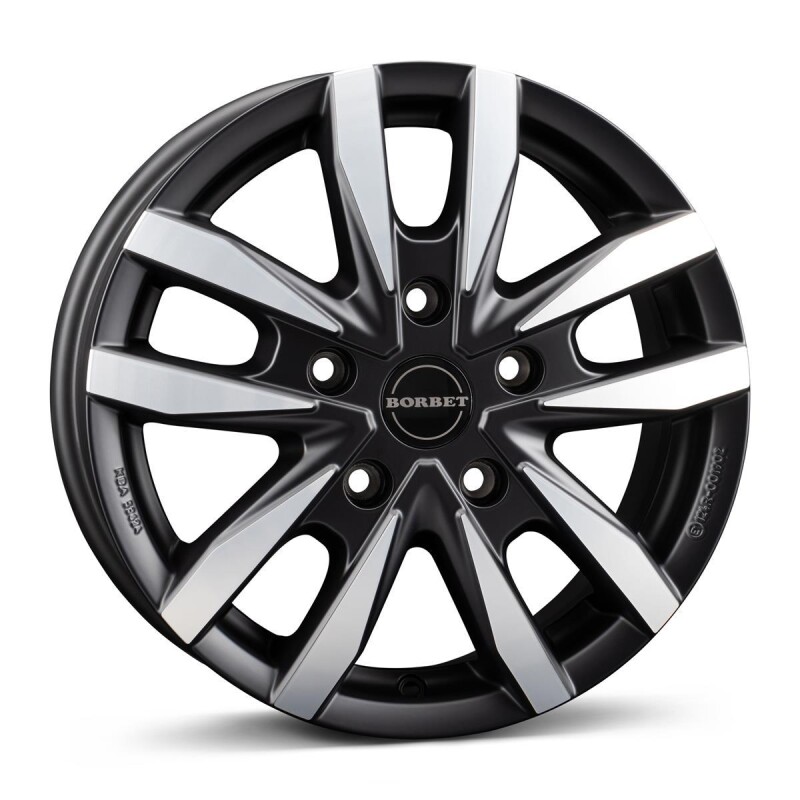 alumiinivanne Borbet CW5 black polished matt 6.5x16" 5x160 ET60 keskireikä 65.1