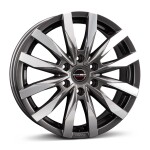 alumiinivanne Borbet CW6 mistral anthracite glossy polished 6.5x16" 6x130 ET62 keskireikä 84.1
