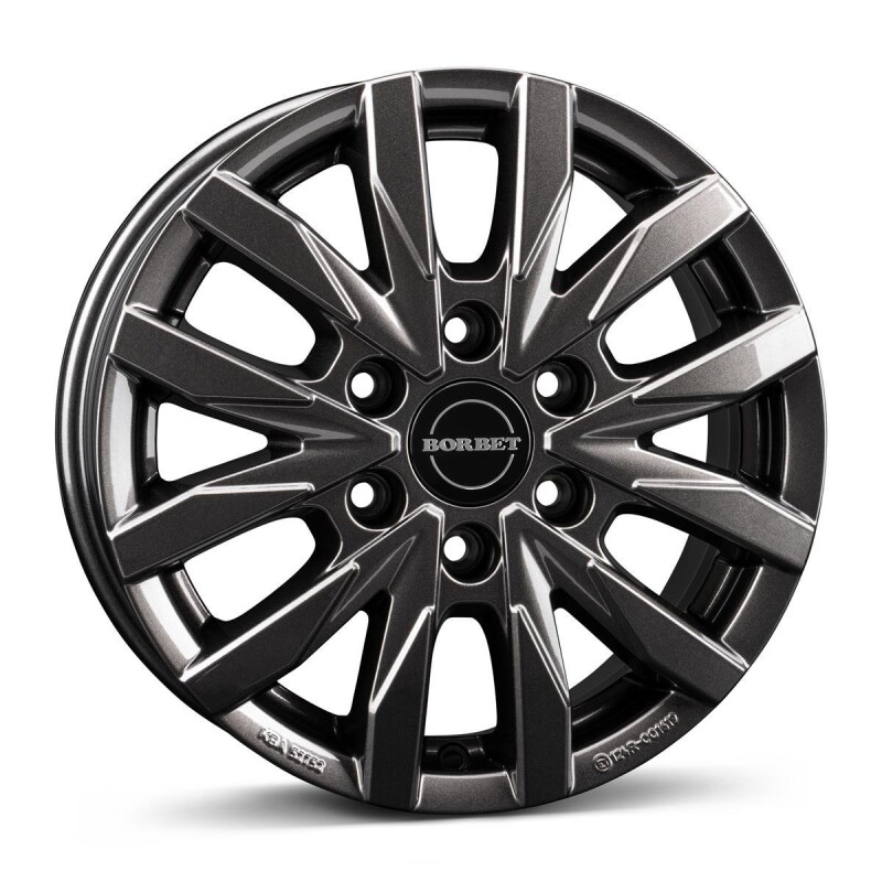 alumiinivanne Borbet CW6 mistral anthracite glossy 6.5x16" 6x130 ET62 keskireikä 84.1