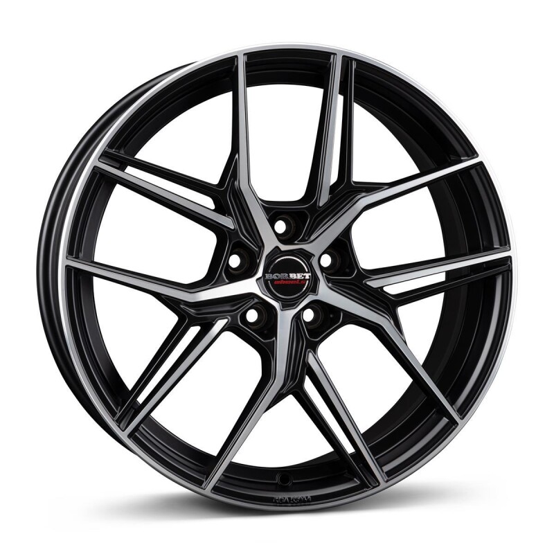 alumiinivanne Borbet QX black polished matt 8x19" 5x108 ET50 keskireikä 72.6