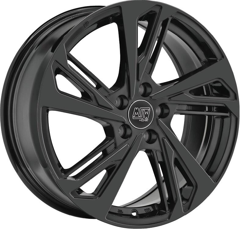 alumiinivanne MSW 60 Gloss Black 7.5x17" 5x112 ET38 keskireikä 66.6