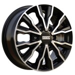 alumiinivanne Fondmetal PRO2 Glossy Black Machined 6.5x16" 6x120 ET50 keskireikä 74.5