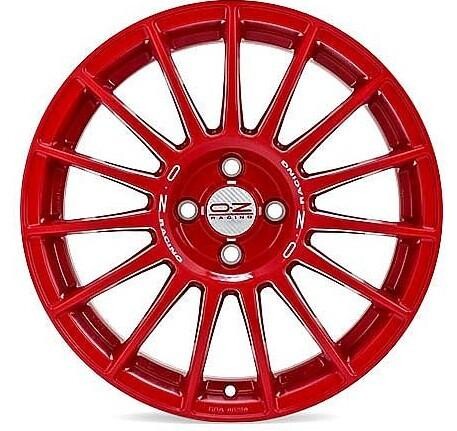 alumiinivanne OZ Racing SUPERTURISMO LM RED WHITE LETTERING 4h 7x17" 4x100 ET42 keskireikä 68
