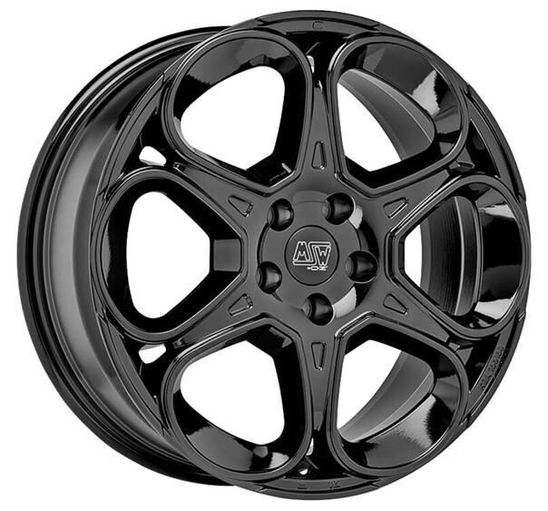 alumiinivanne MSW 83 Gloss Black 7x17" 5x114.3 ET32 keskireikä 73.1
