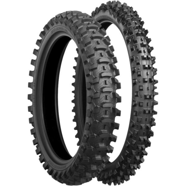 motorcycle off-road tyre bridgestone 110/90-19 tt 62m battlecross x10 rear