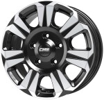 alumiinivanne CMS C31 Diamond Black Gloss 6.5x16" 5x118 ET60 keskireikä 71.1