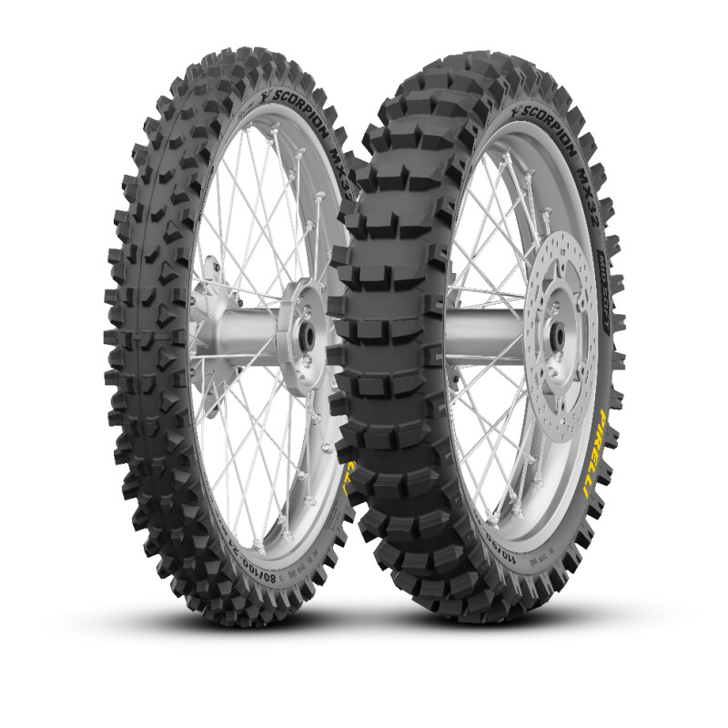 Moottoripyörän rengas 120/90-19 Pirelli SCORPION MX32 MID SOFT (NEW) 66M TT CROSS MID SOFT Rear NHS