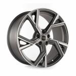 alumiinivanne Avus AF20 Matt Antharcite Polished 8x18" 5x112 ET28 keskireikä 66.6