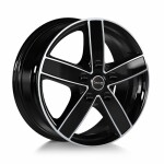alumiinivanne Avus AC-V51 Black Polished 7x17" 5x130 ET62 keskireikä 78.1