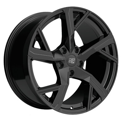 alumiinivanne MSW 54 Gloss Black 10x20" 5x130 ET39 keskireikä 66.6
