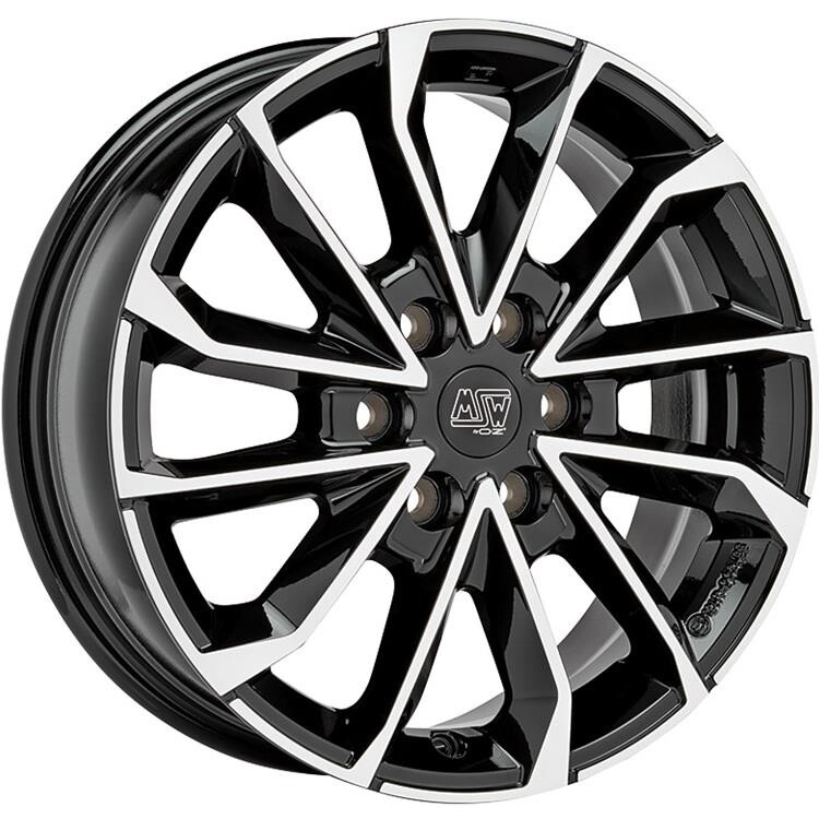 alumiinivanne MSW 42 Van Gloss Black Full Polished 6.5x17" 6x120 ET50 keskireikä 74.6
