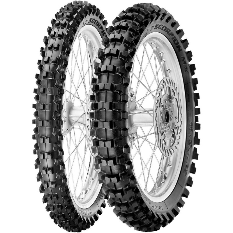 Moottoripyörän rengas 80/100-21 Pirelli SCORPION MX32 MID SOFT 51M TT CROSS MID SOFT Front