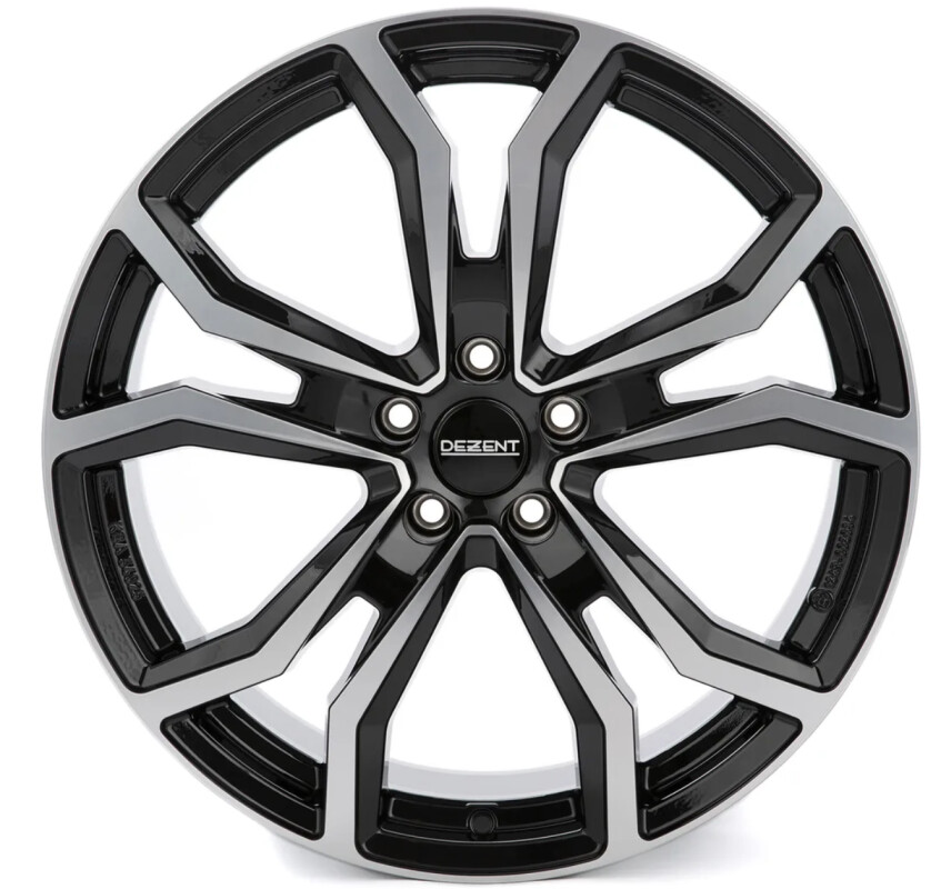 alumiinivanne Dezent TV dark Black/polished 7.5x19" 5x114.3 ET40 keskireikä 60.1