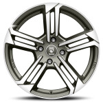 alumiinivanne Reds Twist Graphite Matt Polished 4H 7x17" 4x108 ET32 keskireikä 72.3