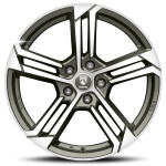 alumiinivanne Reds Twist Graphite Matt Polished 7.5x18" 5x112 ET40 keskireikä 79.6