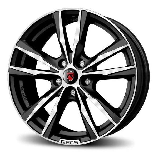 alumiinivanne Reds K2 HD Matt Black polished 7.5x17" 5x112 ET45 keskireikä 72.3