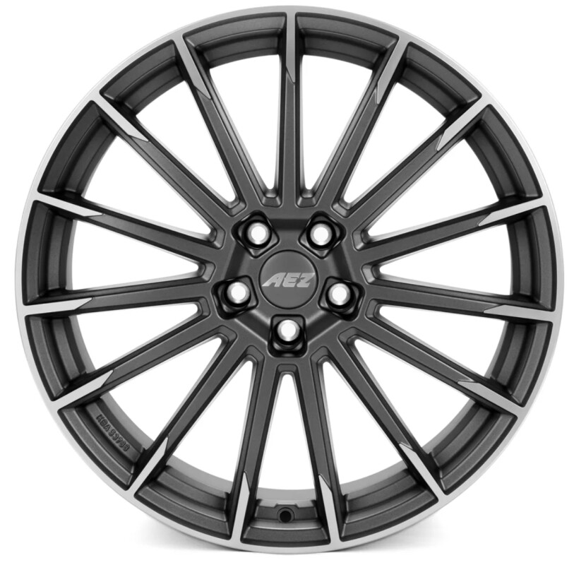 alumiinivanne AEZ Atlanta Graphite matt/polished 8.5x19" 5x114.3 ET40 keskireikä 64.1