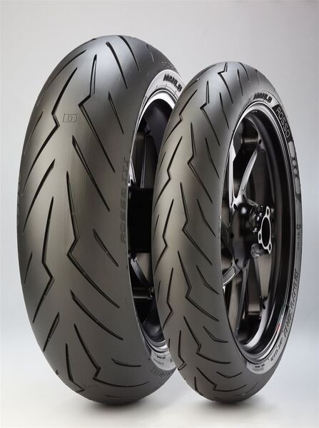 motorcycle road tyre pirelli 120/70zr17 tl 58w diablo rosso iii front