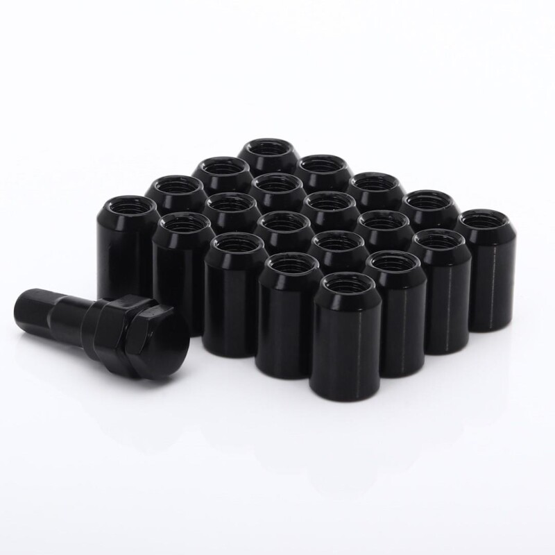 JR Nuts Imbus Black M12x1.5x32 20mm 60° 20 Kpl + Key