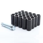 JR Nuts Tuner Black M14x1.5x45 20mm 60° 20 Kpl + Key