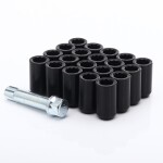 JR Nuts Tuner Black M14x1.5x32 20mm 60° 20 Kpl + Key
