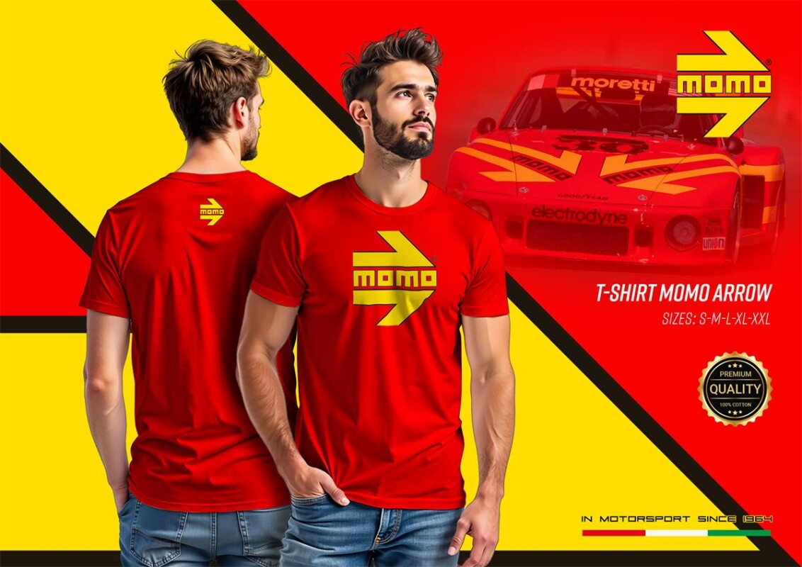 Momo T-shirt Red 2024 L 1pcs