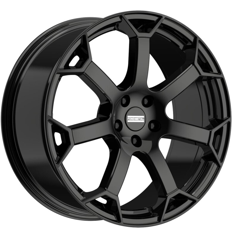 alumiinivanne Fondmetal Zephyrus Glossy Black 8.5x19" 5x112 ET32 keskireikä 66.6