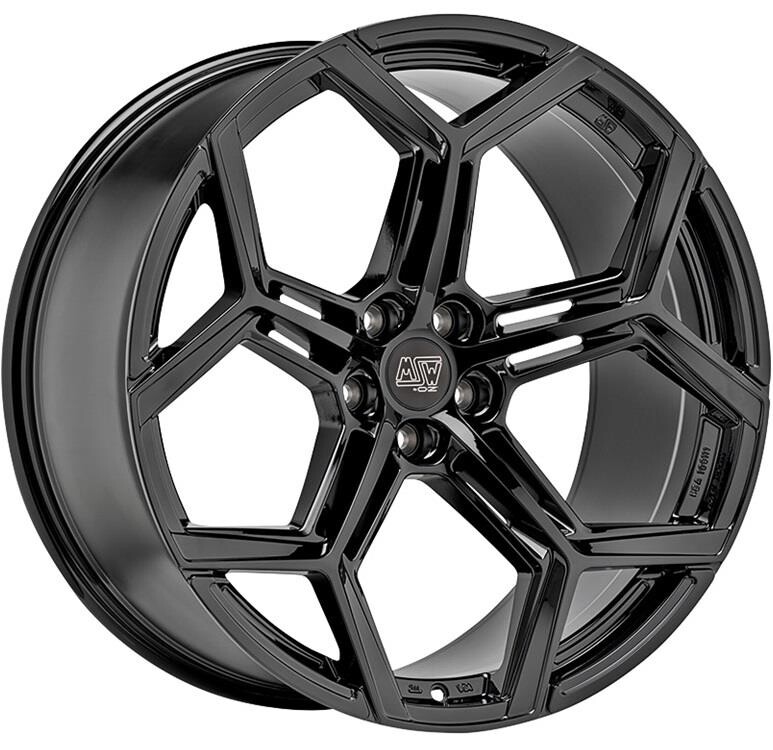 alumiinivanne MSW 53 Gloss Black 10.5x22" 5x112 ET19 keskireikä 66.6