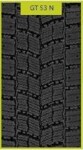 kuorma-auto pehmeä kitkarengas 315/80R22,5 11 GT GT53