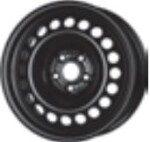 6.5x16, 5x105, CH 56,6, ET: 38; teräsvanne CHEVROLET TRAX; OPEL MOKKA / MOKKA X 06.12- KRONPRINZ