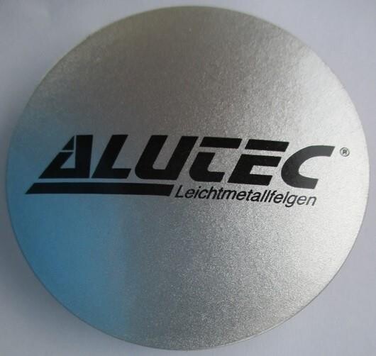 Alutec Wheel Cap 66mm Silver with Black lettering N50 9N50ALUTEC-SI