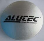 Alutec Wheel Cap 66mm Silver with Black lettering N50 9N50ALUTEC-SI
