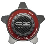 OZ Racing Wheel Cap 81210330 M671 Grigio Corsa+Red ring