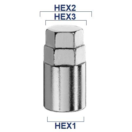 OZ Racing Key adapteri Hex1:19 mm, Hex2:19 mm, Hex3:17 mm (82013004)