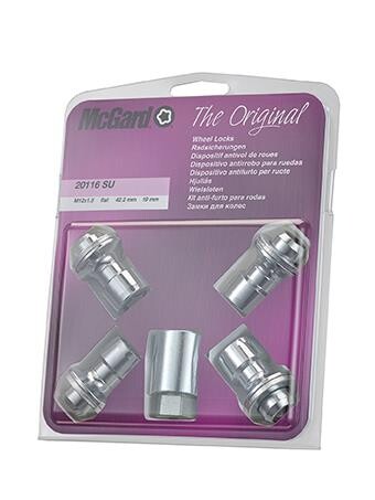 McGard Security Nuts M12x1.5 42.2 19mm Hex Flat (20116SU)