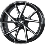 alumiinivanne Alutec ADX.01 diamond-black frontpolished 7.5x18" 4x100 ET45 keskireikä 63.3