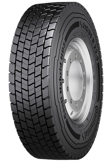 05225570000, conti hybrid hd3, continental, truck tyre, drive, 3pmsf; m+s, 150/147l, labels: fuel efficiency class - d; wet grip class - c; rolling noise and resistance measuring class - 73 db (a) sno