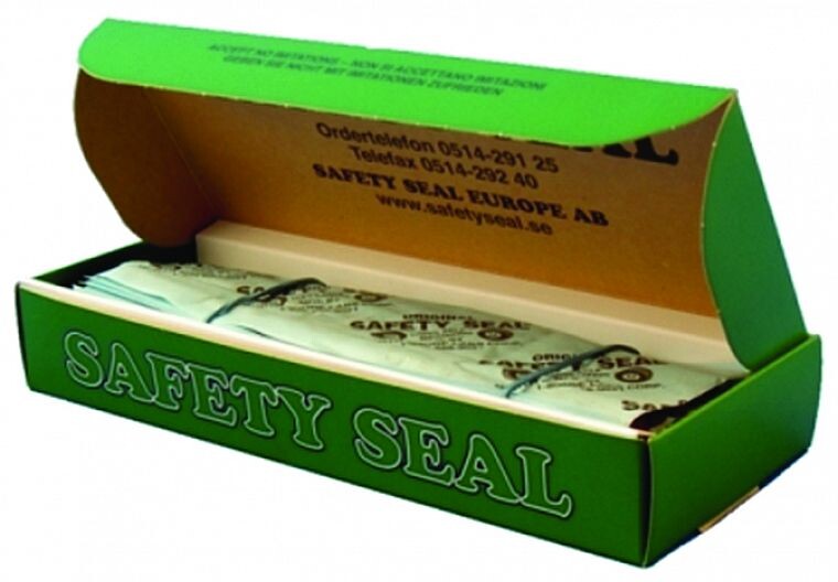 TL- paikkanauha, 1 arkki (5X20CM) SAFETY SEAL kuorma-autolle 6kpl